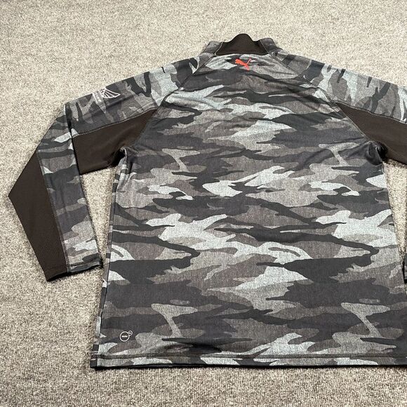 Puma Volition America Mens Large Camo 1/4 Zip Pullover Golf Fore the Brave - Picture 10 of 13
